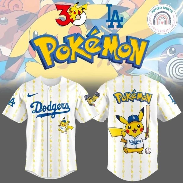 Dodgers x Pokemon 2026 Edition Baseball Jersey