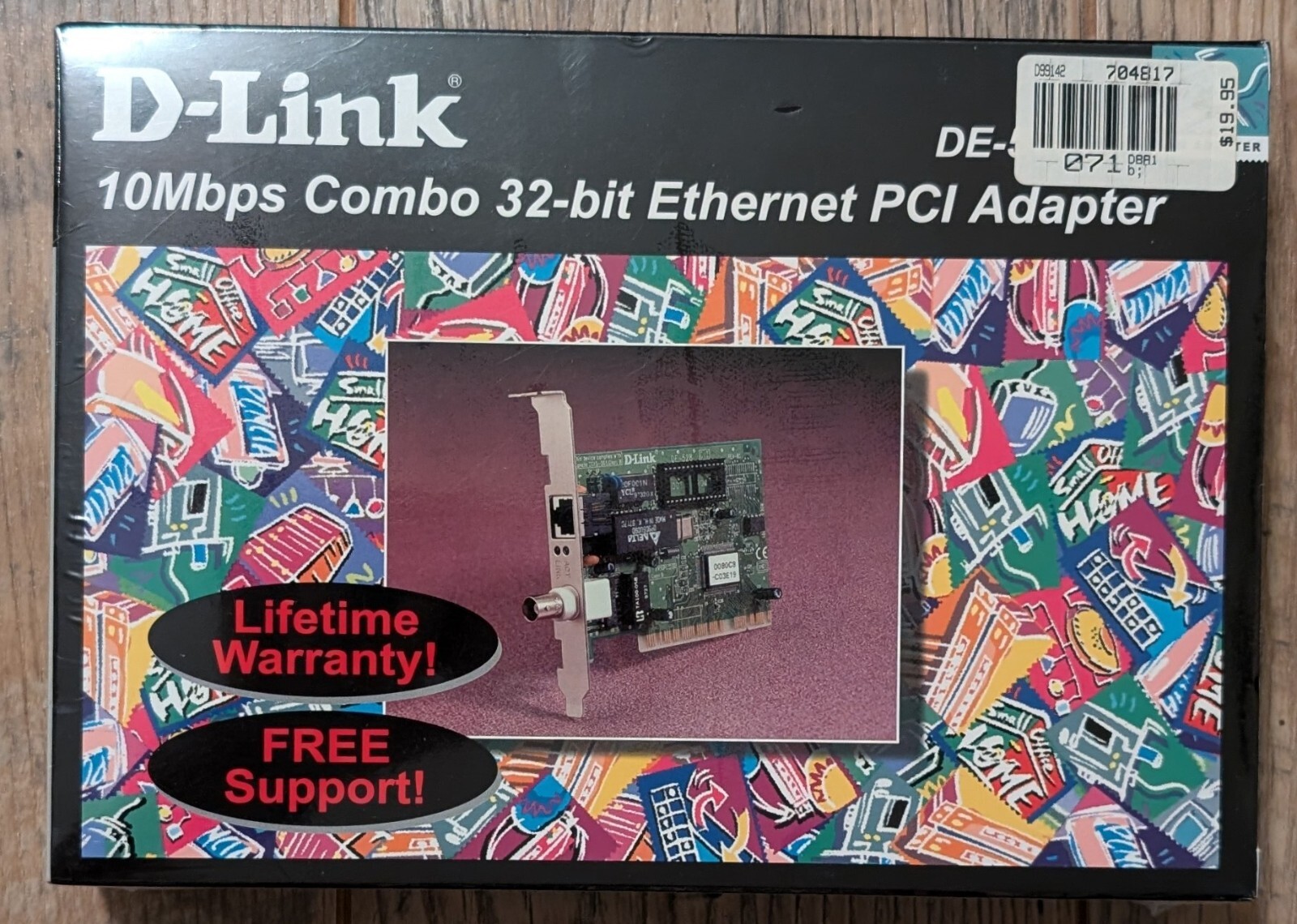 D-LINK DE-528CT 10mbps Combo 32-BIT PCI ETHERNET ADAPTER