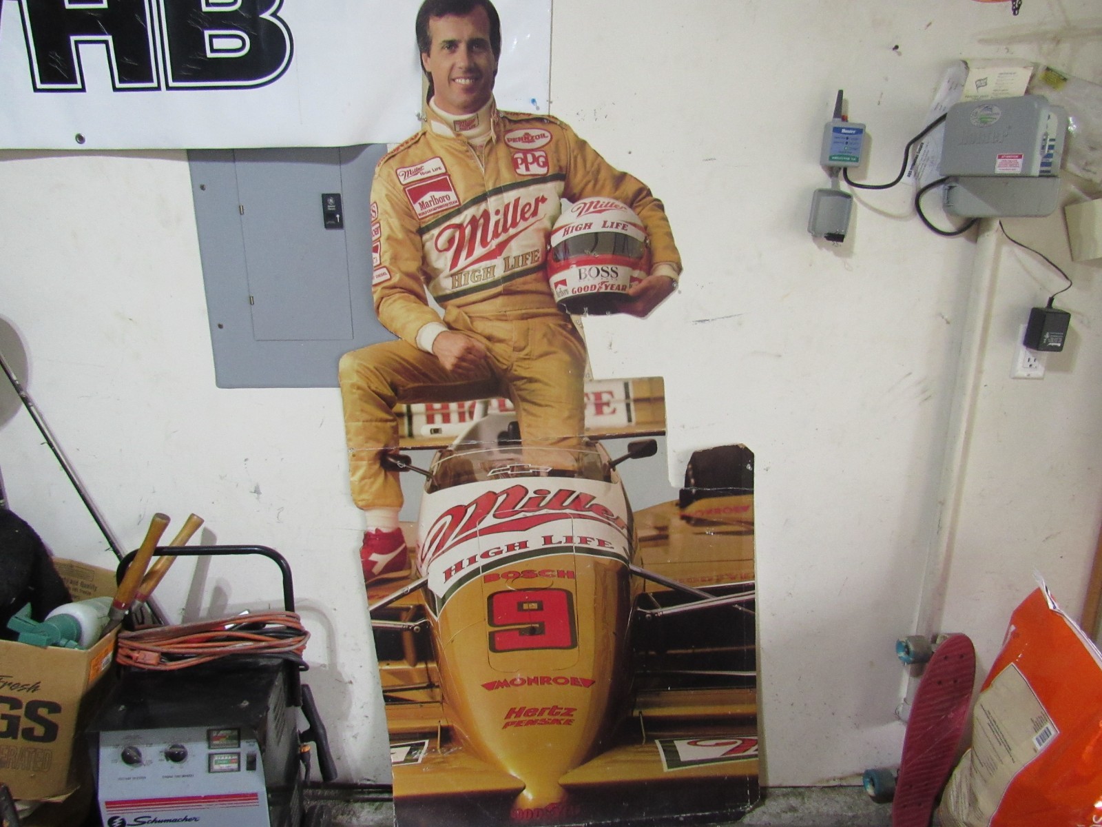 Rare 1988 Danny Sullivan Indy Car Racing Miller Beer Stand Up Standee Cardboard