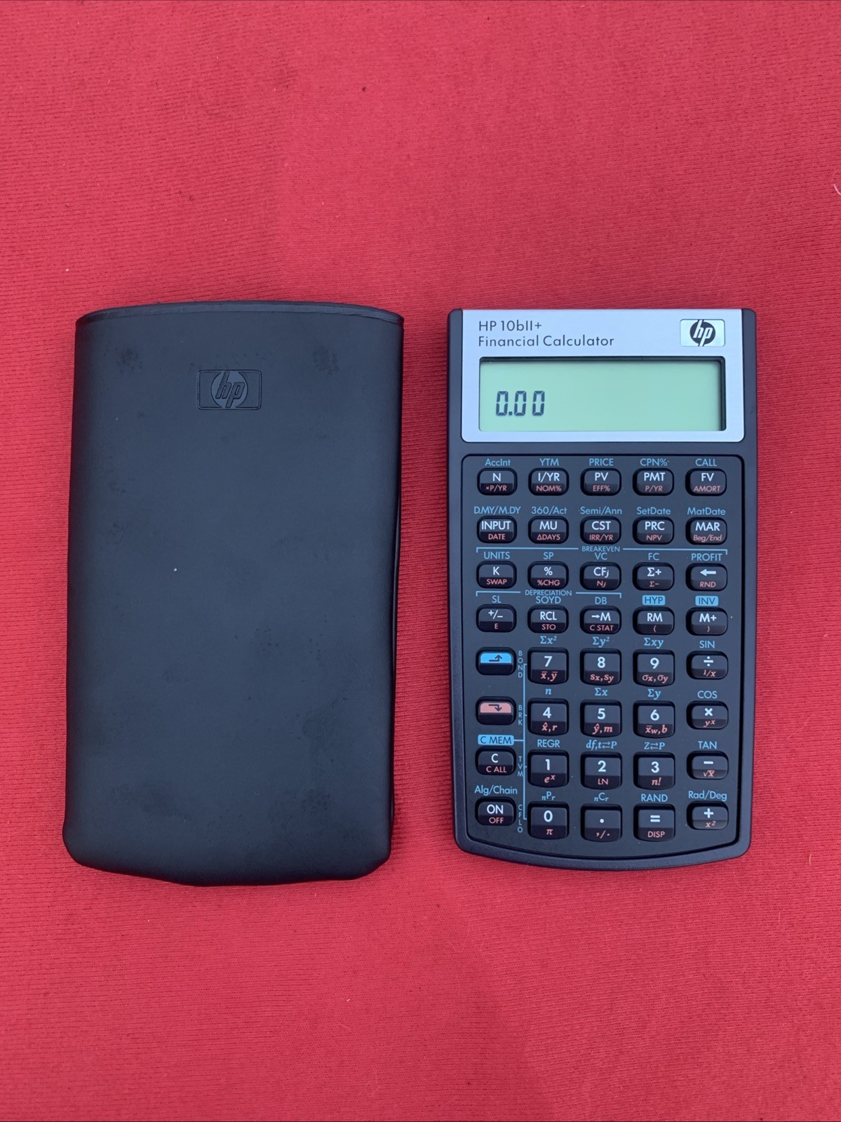 HP 10bii Plus Financial Calculator With Case - Works Excellent 