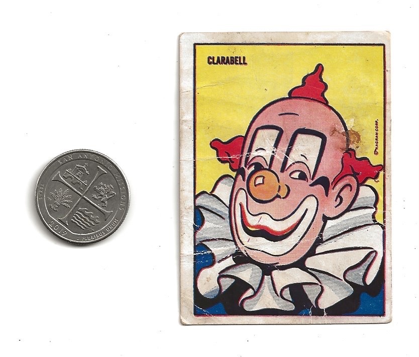 1951 Burry\'s Cookie Howdy Doody trading card #2 Clarabell 1951 Burry\'s Cookie Howdy Doody trading card #2 Clarabell