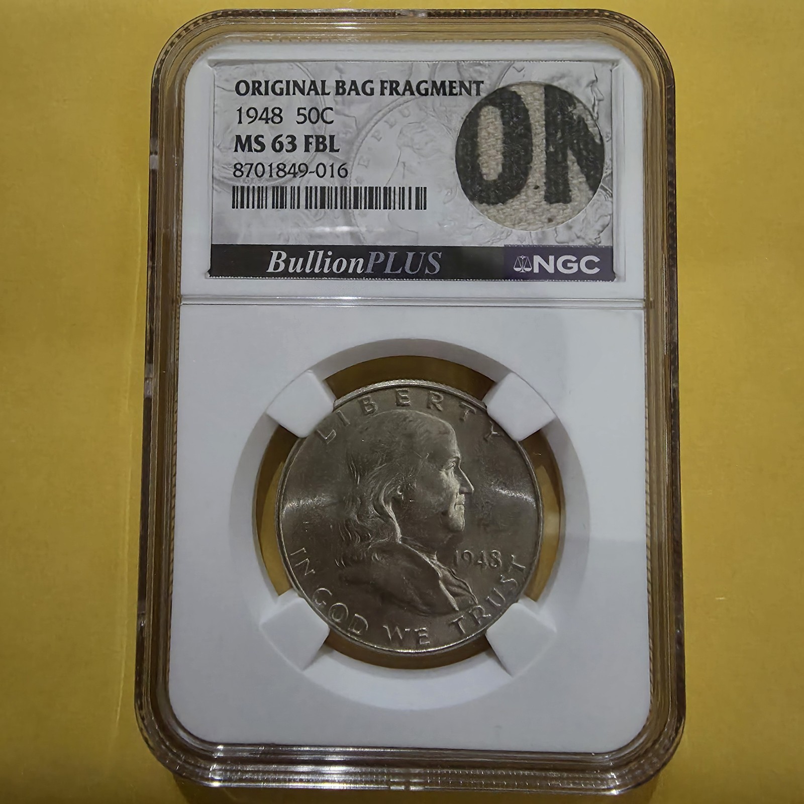 1948 P NGC MS63 FBL Franklin Half Dollar 50c Silver US Mint Coin 1948 P NGC MS63 FBL Franklin Half Dollar 50c Silver US Mint Coin