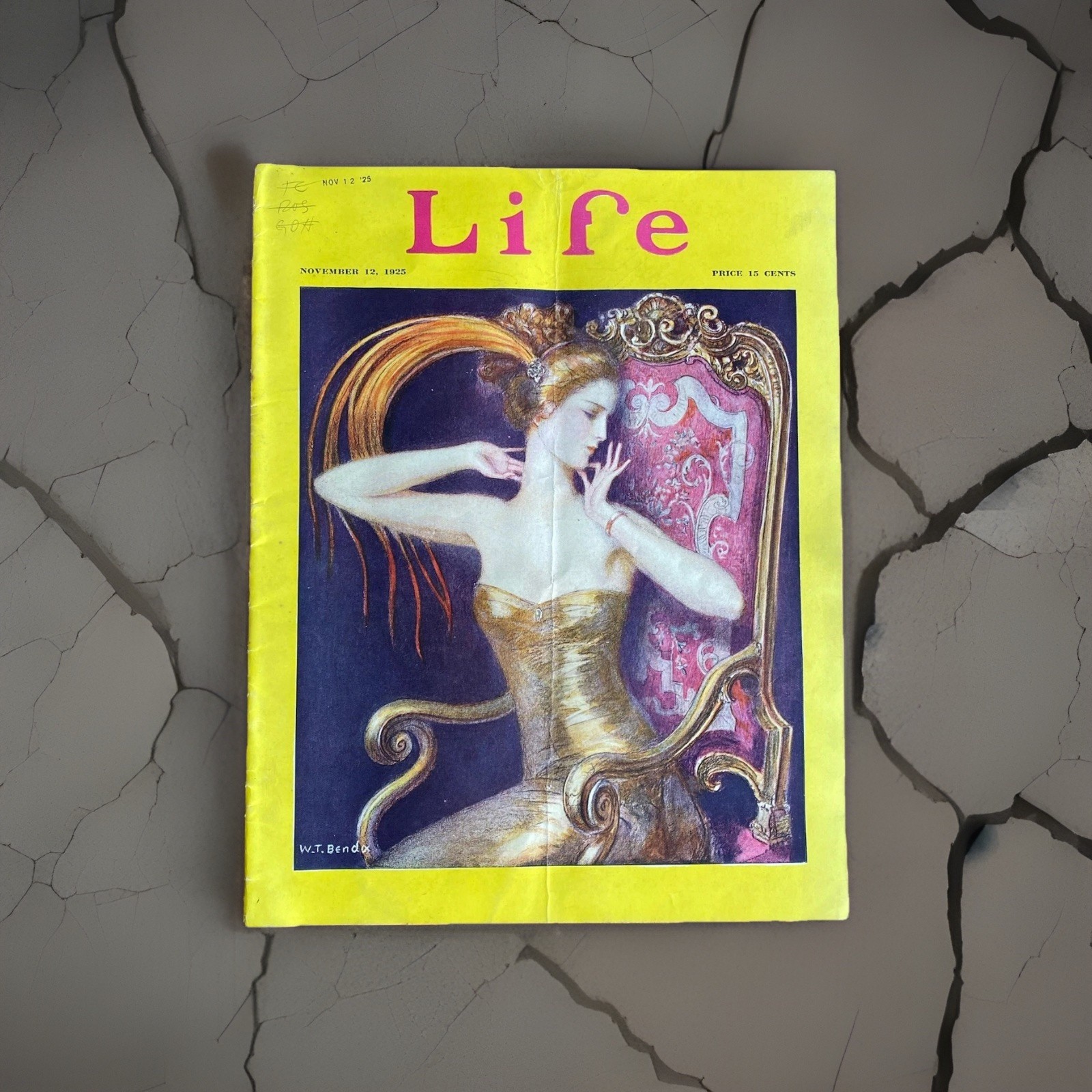 Art Deco Fashion Illustration ~ Life Magazine Nov 12 1925 ~ W.T. Benda Cover📌