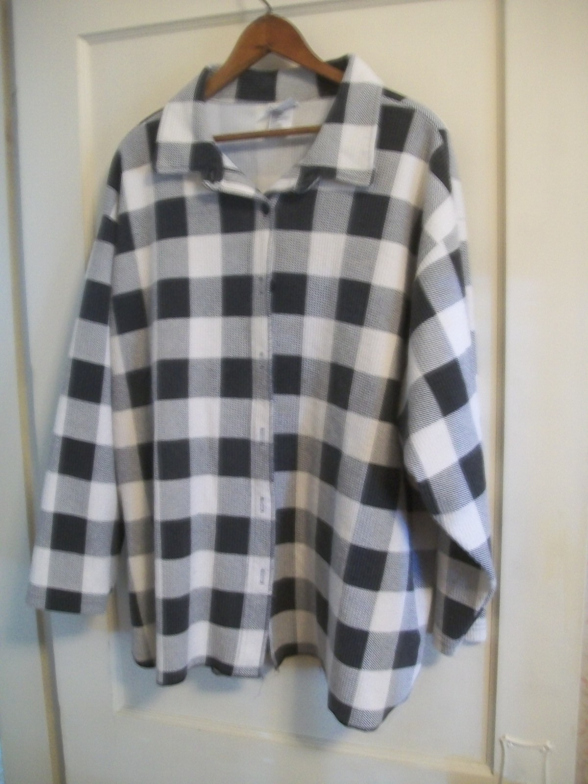 Basic Editions Plus Women\'s Tops Size 26W Plaid Corduroy