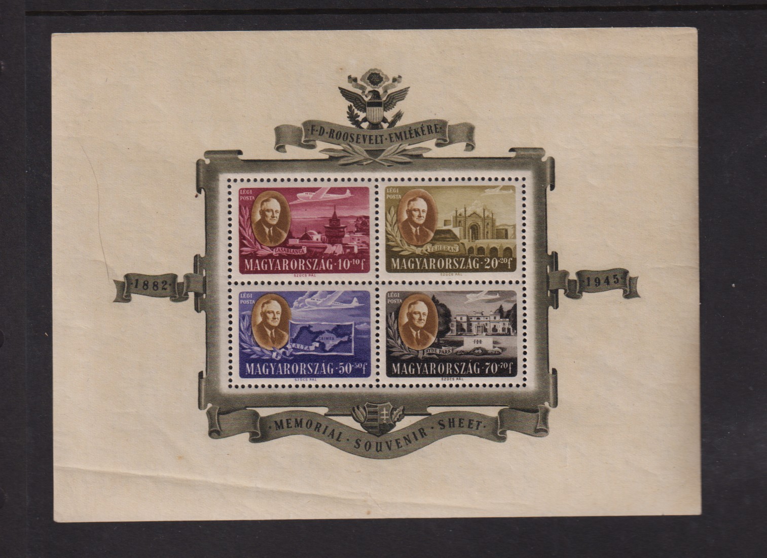 Hungary - #CB1c Souvenir sheet, cat. $ 125.00 Hungary - #CB1c Souvenir sheet, cat. $ 125.00