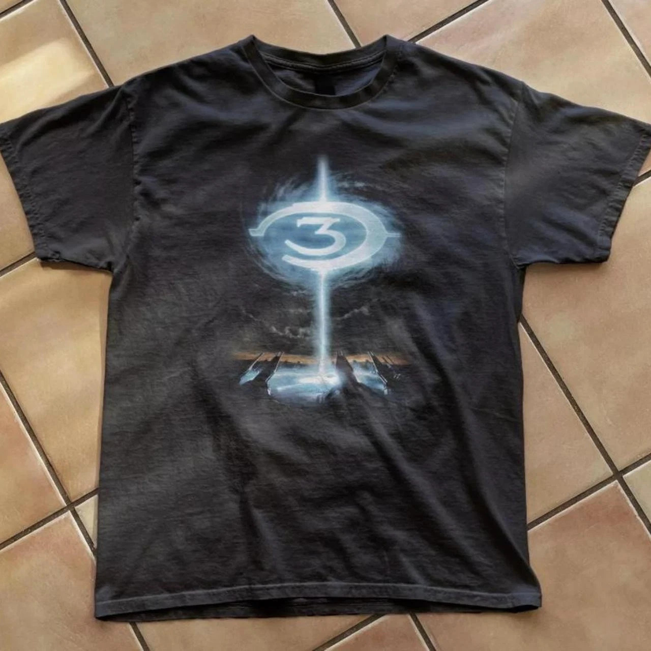 Retro Halo 3 Logo T-Shirt Vintage Y2K Gaming Graphic Gamer Unisex S-5XL Tee