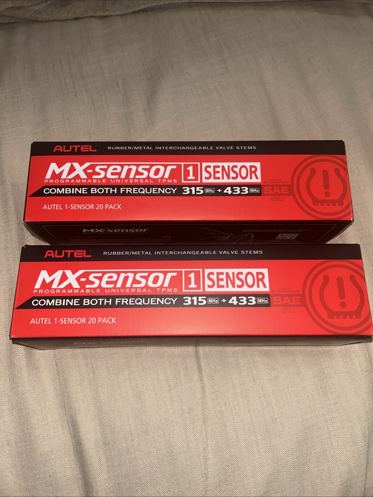 20PK Sensors with Rubber Press-In Valve Autel 300010 Brand New