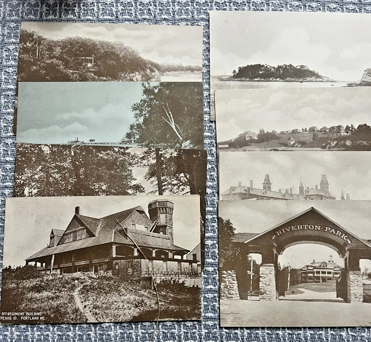 LARGE LOT OF 32 - 1906 Portland Maine  Real Photo Postcard