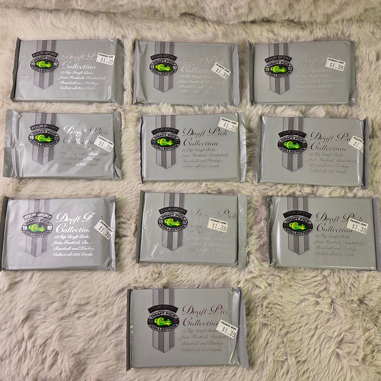 1992 Classic Four Sport Draft Pick Sealed Packs Lot of 10 1992 Classic Four Sport Draft Pick Sealed Packs Lot of 10