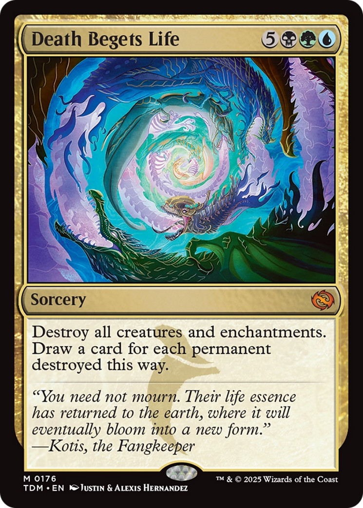 x1 Death Begets Life TDM Tarkir Dragonstorm MTG 176 MYTHIC M/NM 1x