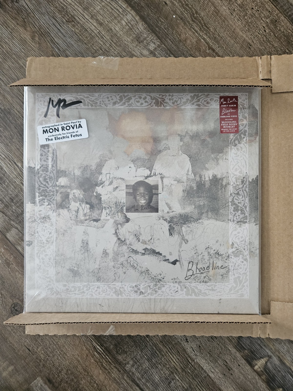 Signed Cover Mon Rovia Bloodlines Vinyl LP Autographed New Never Played Signed Cover Mon Rovia Bloodlines Vinyl LP Autographed New Never Played