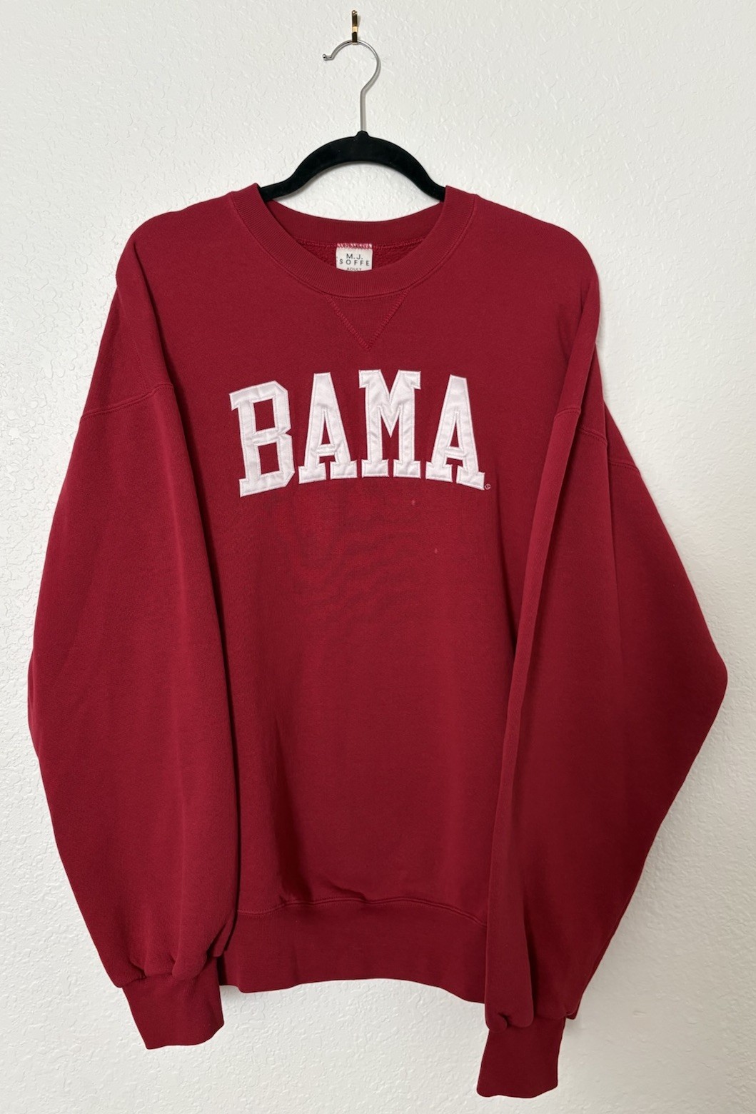 Vintage 90s Alabama Crimson Tide Sweatshirt by M.J. Soffe, Size XL Vintage 90s Alabama Crimson Tide Sweatshirt by M.J. Soffe, Size XL