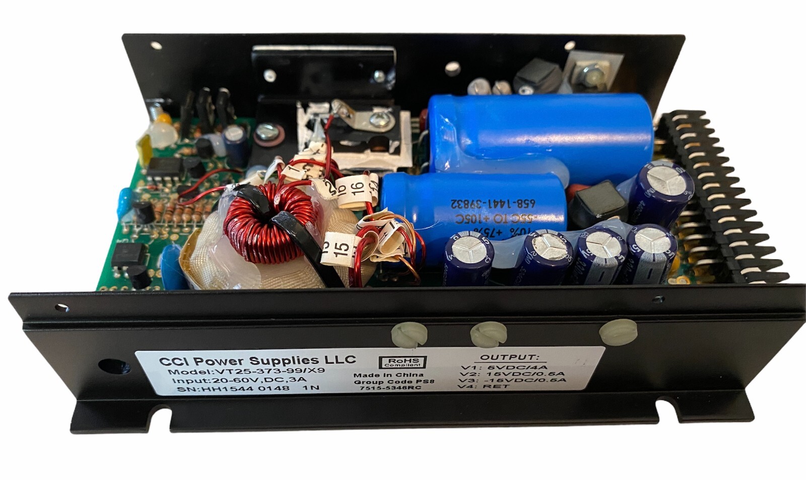 Kongsberg Maneuvering Autochief AC4 DC Converter Power Supply P/N VT25-373-99/X9