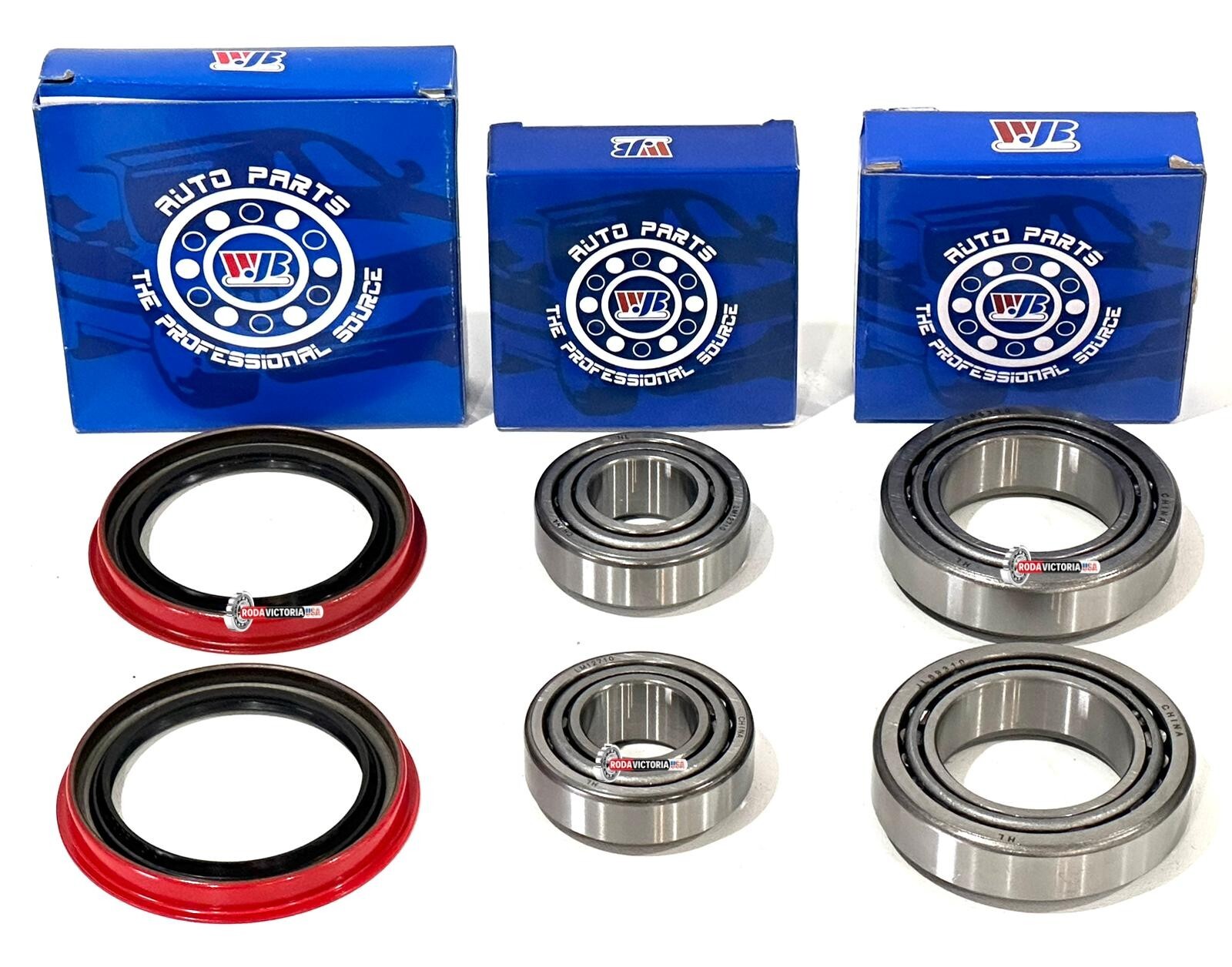 WJB Front Wheel Bearing Race Set & Seal Assembly Fit Ford F-150 2wd 1997-2003