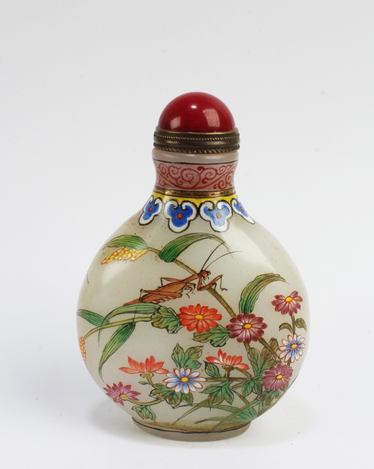 Chinese Peking Glass Snuff Bottle Chinese Peking Glass Snuff Bottle