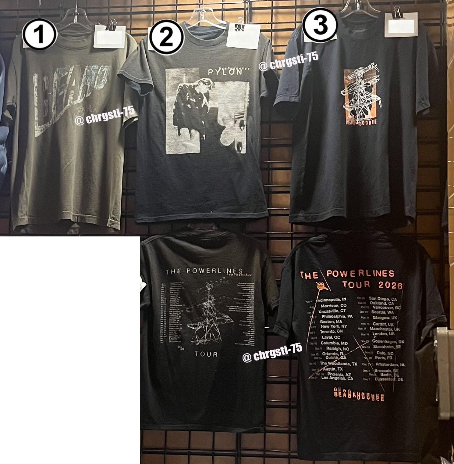 New Beabadoobee The Powerlines Tour 2026 T-Shirt Reprint