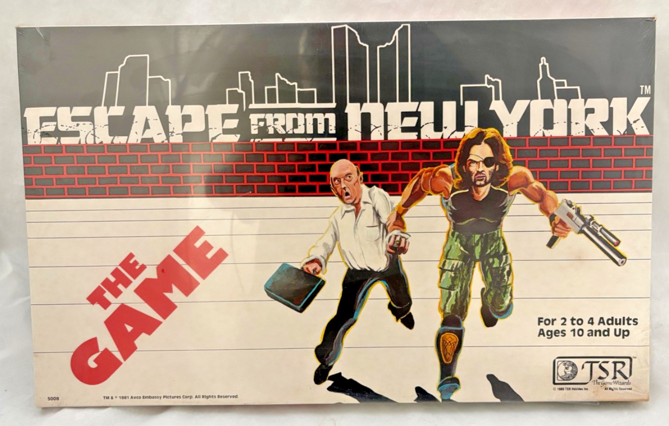 Vintage -1981 - TSR Board Game: ESCAPE FROM NEW YORK The Game - Factory Sealed Vintage -1981 - TSR Board Game: ESCAPE FROM NEW YORK The Game - Factory Sealed