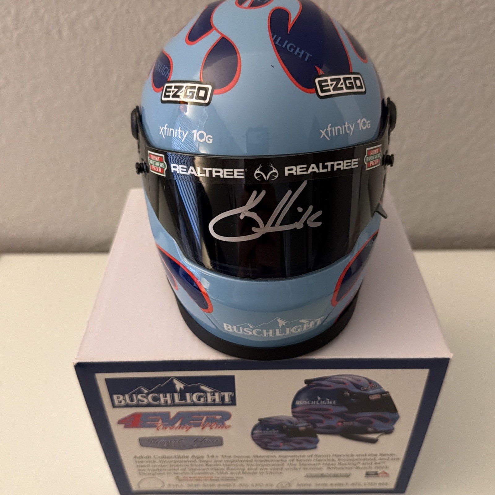 Kevin Harvick Signed Busch Light 4EVER Twenty-Nine 1:2 Mini Helmet (PA)