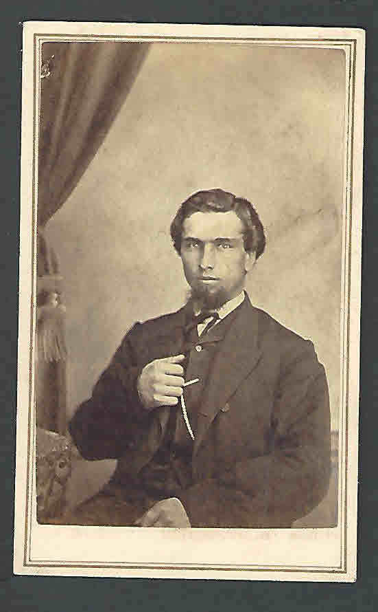 Ca 1865 CIVIL WAR ERA CARTE DE VISITE W/REVENUE STAMP ON BACK PRISTINE SEE INFO