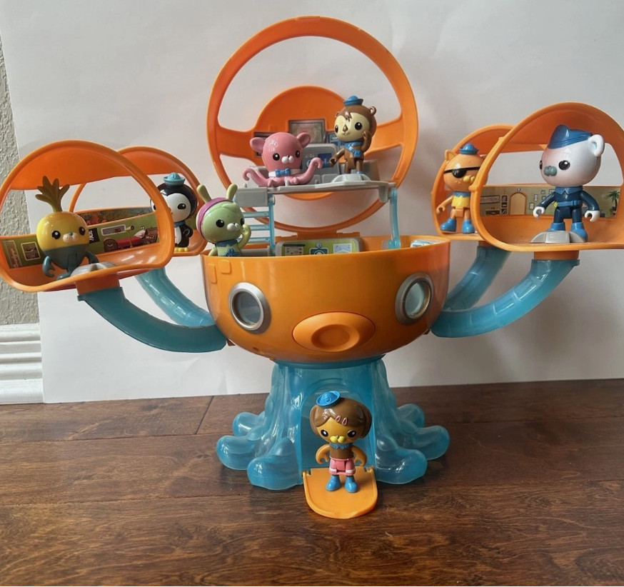New Octonauts Sound And Light Octopod Castle, Adventure Playset +8 Figures Toys