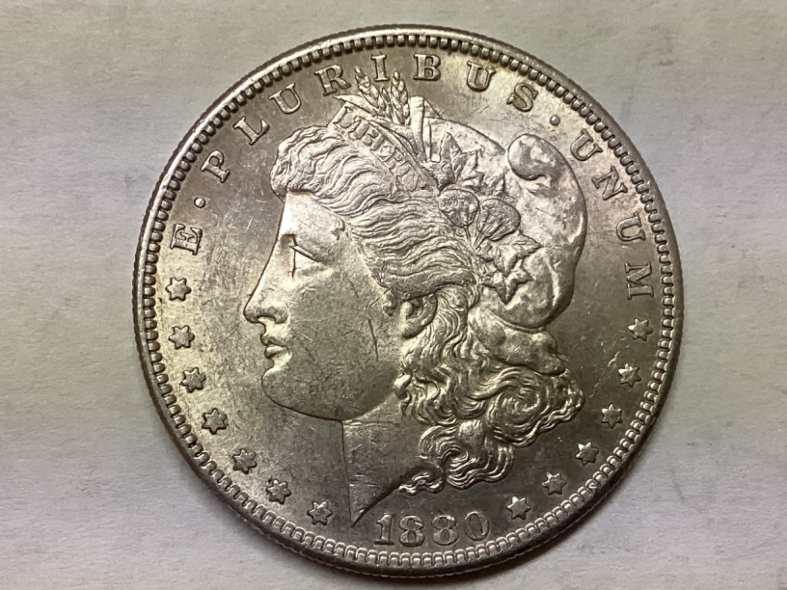 1880-S Morgan Silver Dollar. 