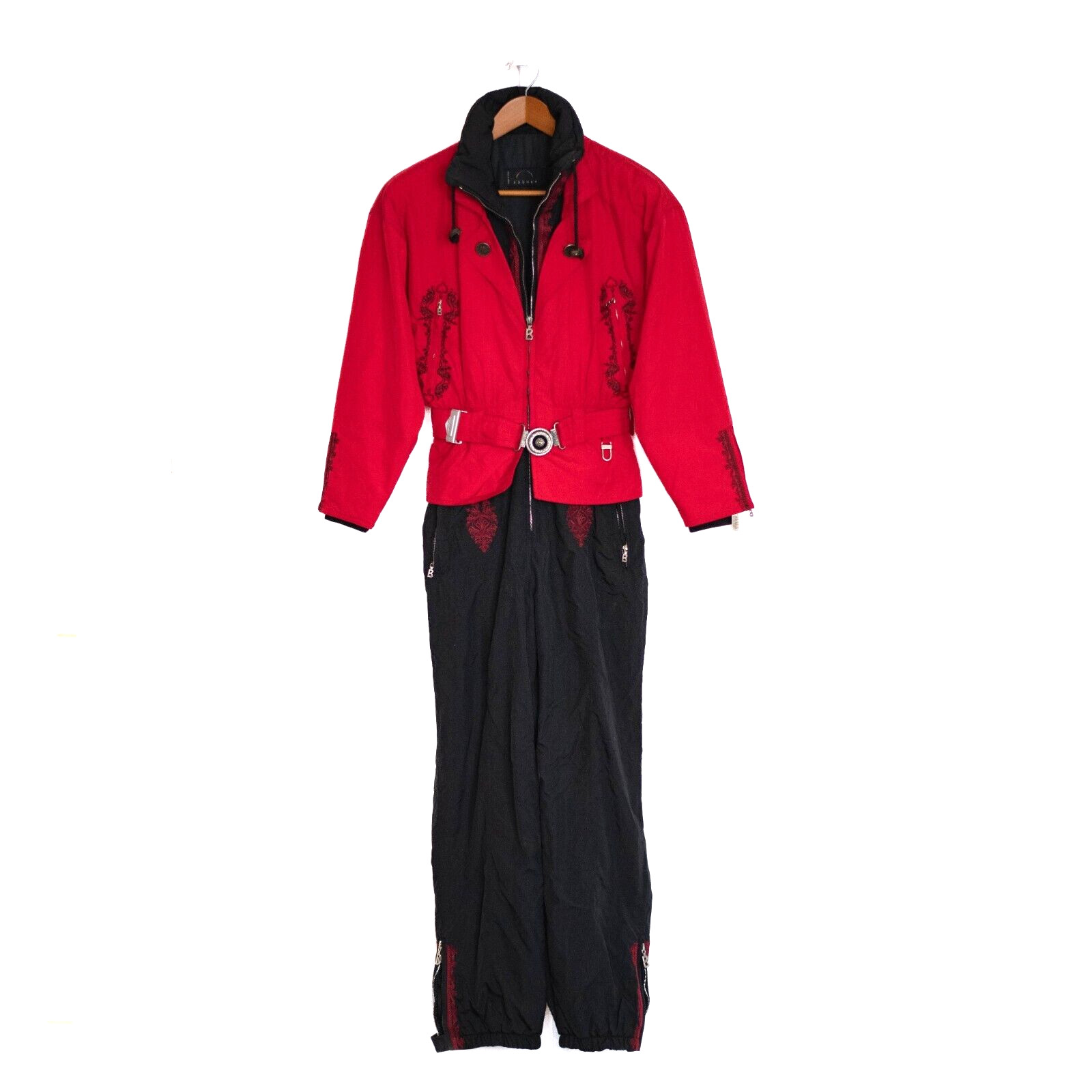 VTG Bogner Y2K NWT Embroidered One Piece Ski Suit Women\'s 8 USA Apres-Ski Party
