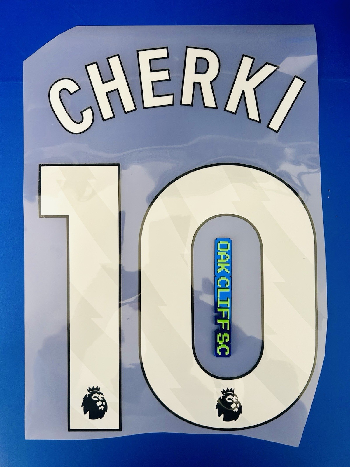 Cherki 10 - Premier League Nameset - Black Powder Back - On-field Specifications