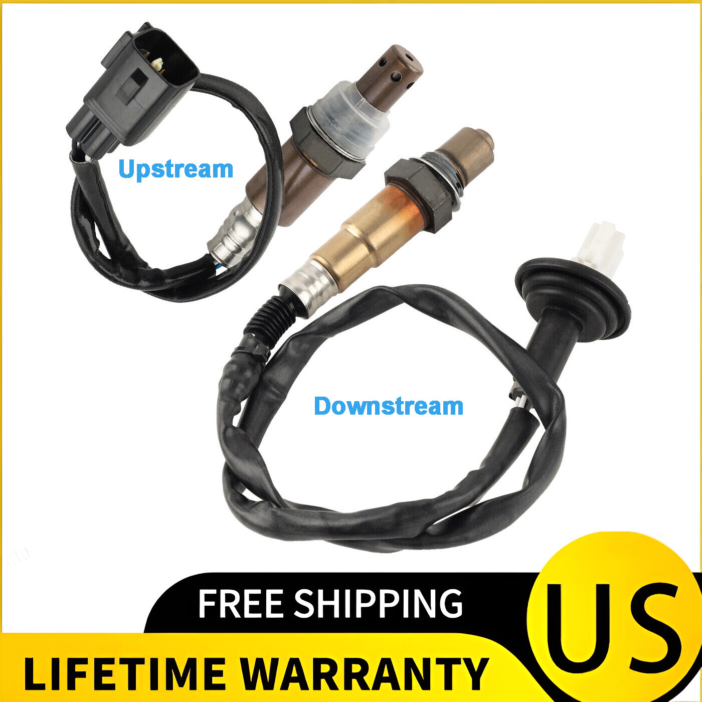 2x Oxygen O2 Sensor for Upstream + Downstream Toyota Corolla 2005-2008 1.8L 2x Oxygen O2 Sensor for Upstream + Downstream Toyota Corolla 2005-2008 1.8L