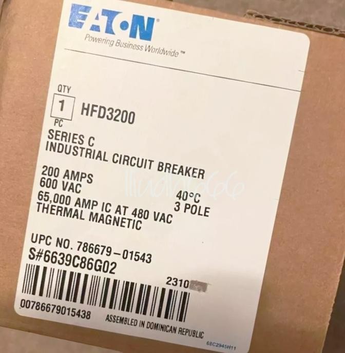 One NEW EATON HFD3200 Circuit Breaker