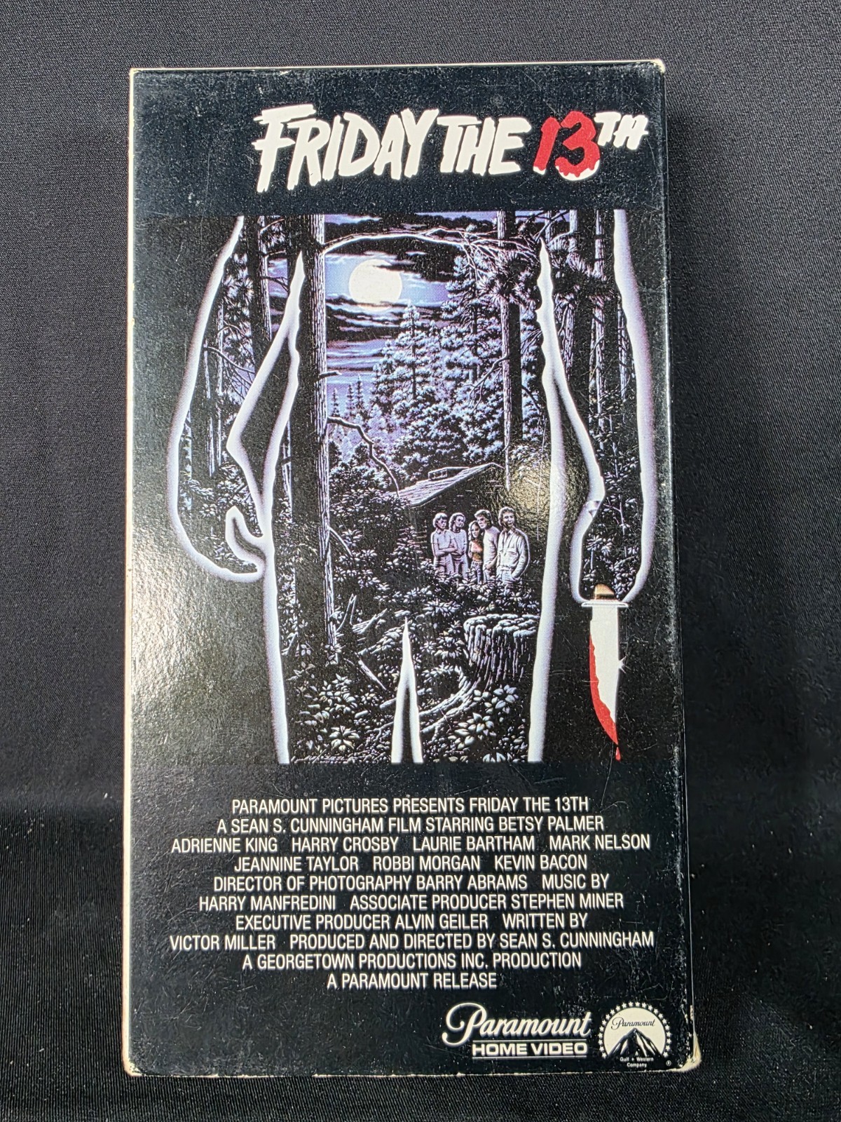 Friday the 13th 1980 VHS Paramount #1395 Original Vintage Horror Slasher