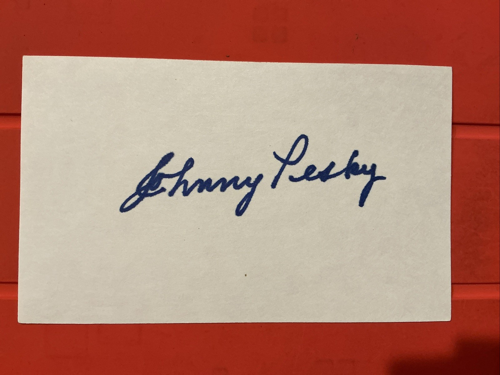 Johnny Pesky🔥🔥MLB Debut: 1942 Boston Red Sox🔥🔥AUTOGRAPH 🧢