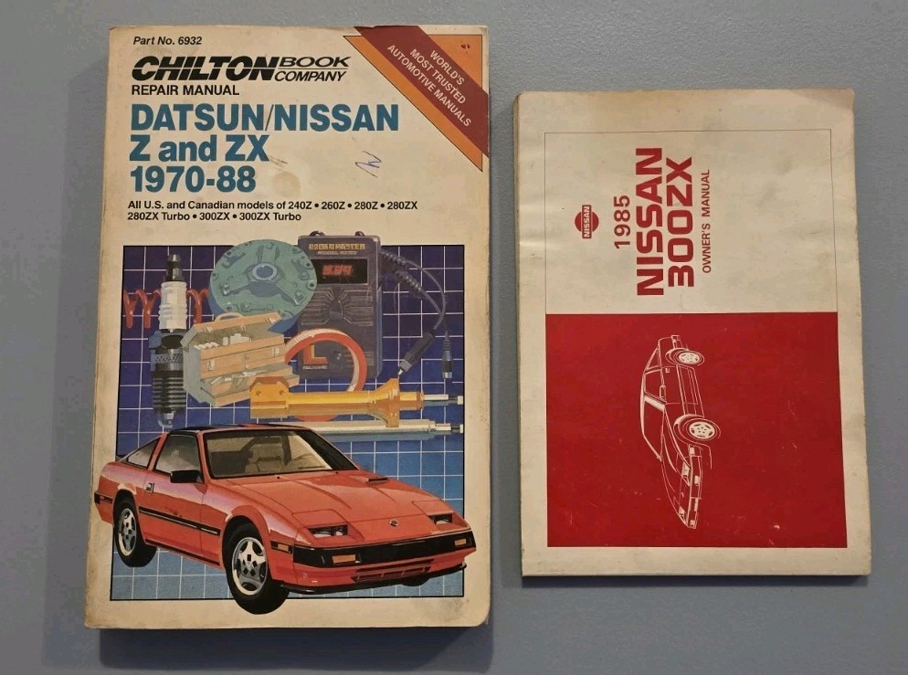 Vintage 1985 Nissan 300ZX Owner’s Manual & Chilton Repair Guide Bundle