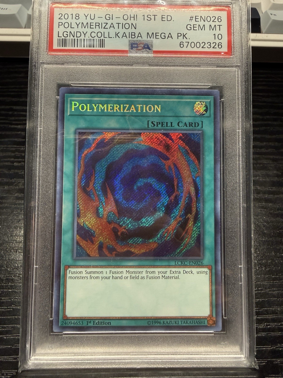 Yugioh Polymerization - LCKC-EN026 - Secret Rare - 1st Edition PSA 10 Pop 4