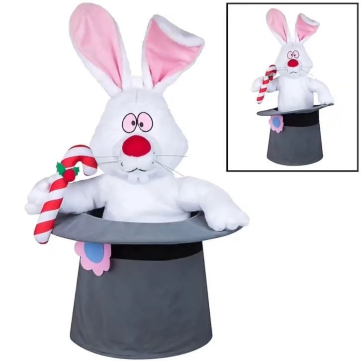 PRESALE 2.8 FT ANIMATED HOCUS POCUS RABBIT FROM FROSTY THE SNOWMAN CHRISTMAS PRESALE 2.8 FT ANIMATED HOCUS POCUS RABBIT FROM FROSTY THE SNOWMAN CHRISTMAS