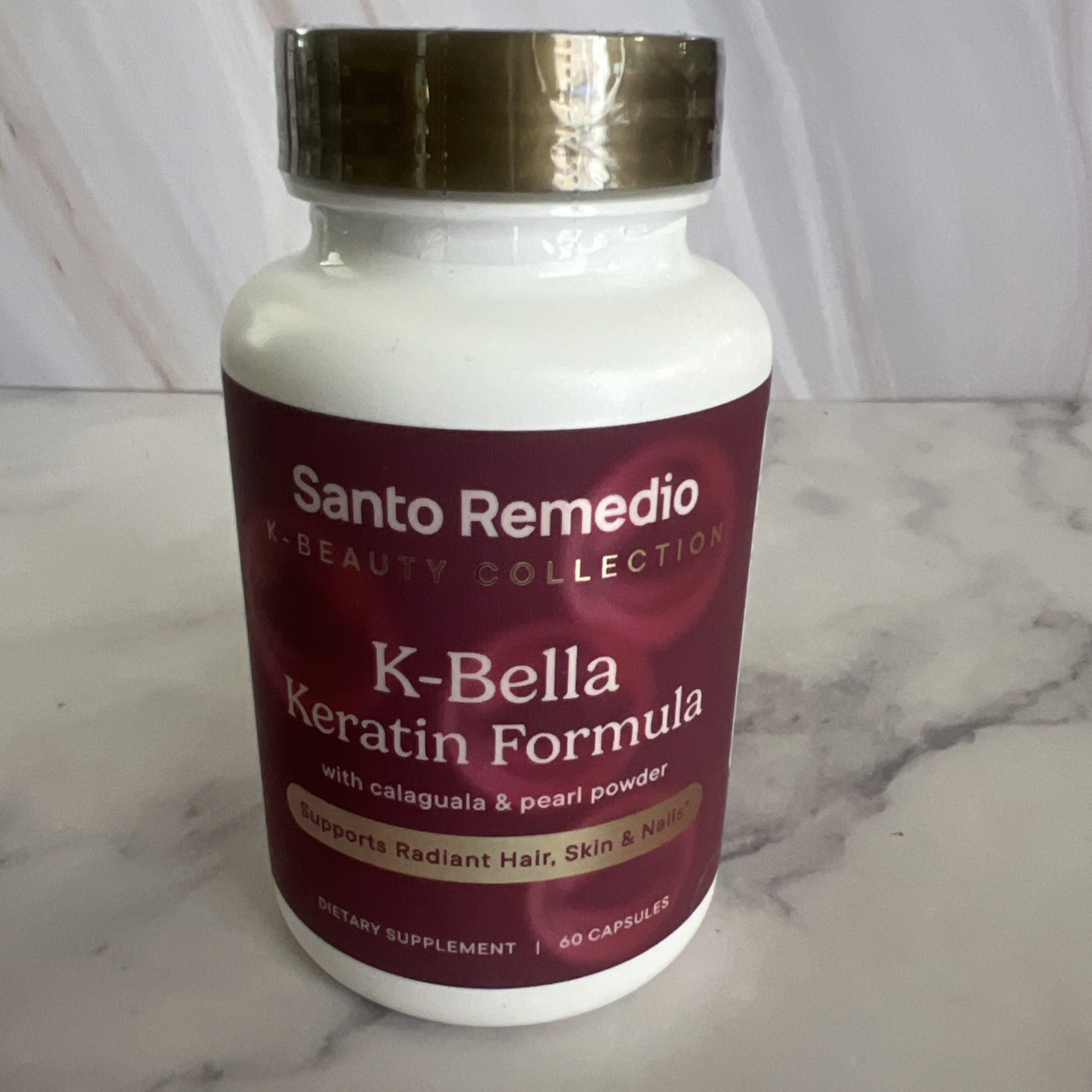 Santo Remedio K-Bella Keratin Formula, Dietary Supplement, Supports Radiant Hair Santo Remedio K-Bella Keratin Formula, Dietary Supplement, Supports Radiant Hair