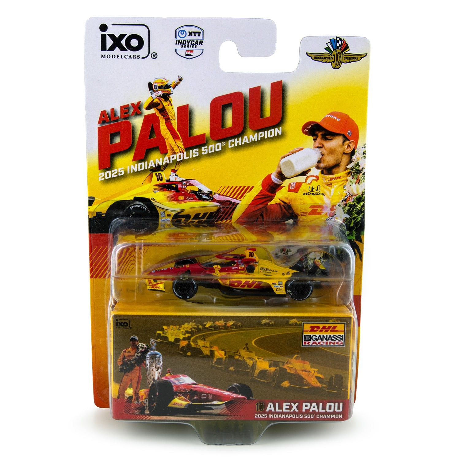 Alex Palou Indianapolis 500 Champion NTT IndyCar Series 1:64 2025 Diecast Car Alex Palou Indianapolis 500 Champion NTT IndyCar Series 1:64 2025 Diecast Car