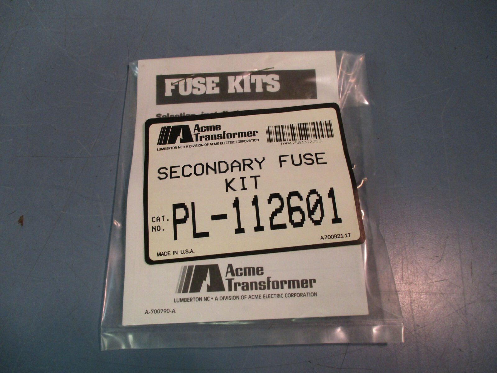 ACME Transformer Secondary Fuse Kit PL-112601 NEW LOT OF 7