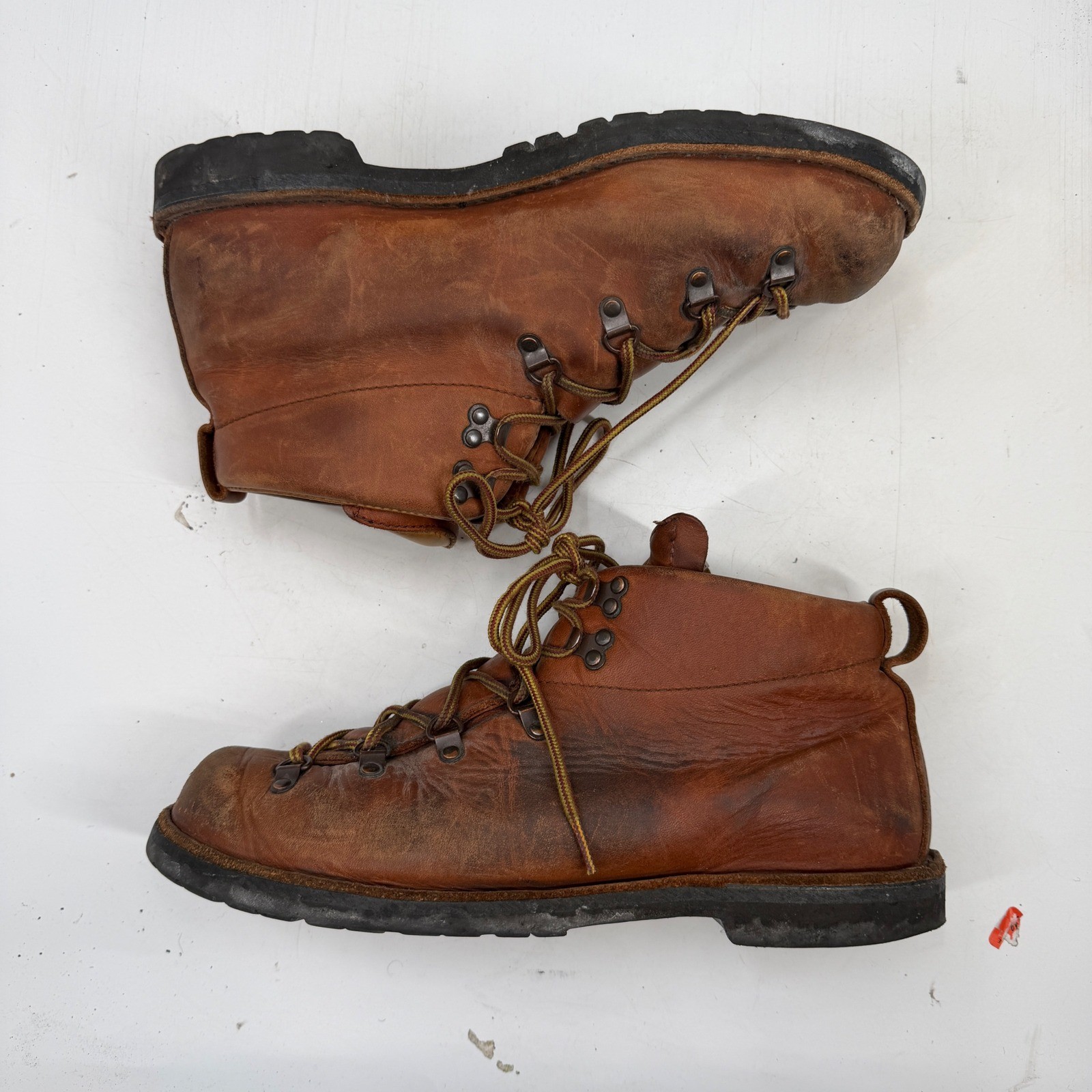 Vintage Danner Mountain Trail 1851 Hiking Boots Brown Leather USA Vibram 11.5 EE