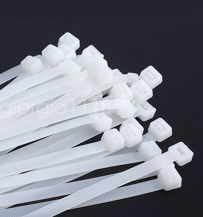 300/500 Pcs/Set Self-Locking Nylon Plastic Cable Tie Black/White Full-Size 300/500 Pcs/Set Self-Locking Nylon Plastic Cable Tie Black/White Full-Size