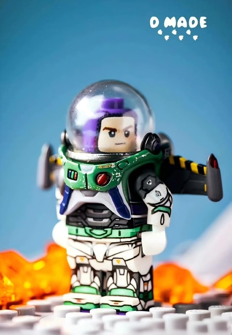 D Made Buzz Lightyear Toy Story Custom Minifig Lego Brick D Made Buzz Lightyear Toy Story Custom Minifig Lego Brick