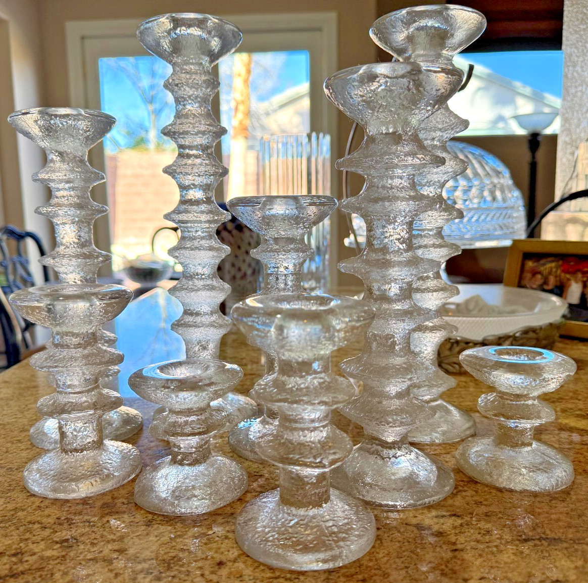 DEFECTIVE other see details MCM 1960s Iittala Festivo Iced 9 Candle H G3D DEFECTIVE other see details MCM 1960s Iittala Festivo Iced 9 Candle H G3D