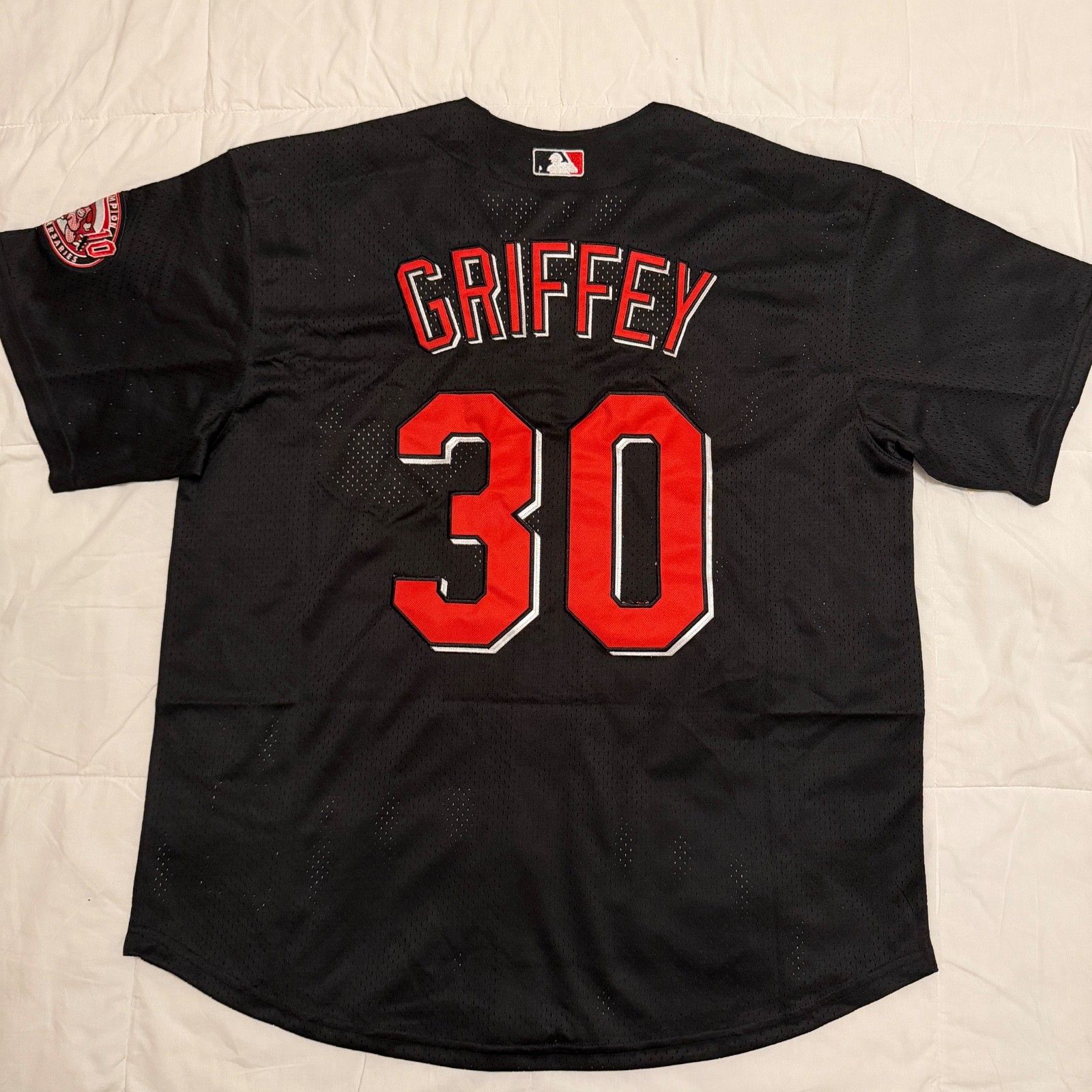 Cincinnatti Reds Ken Griffey Black Jersey Mens Sizes Stiched Cincinnatti Reds Ken Griffey Black Jersey Mens Sizes Stiched