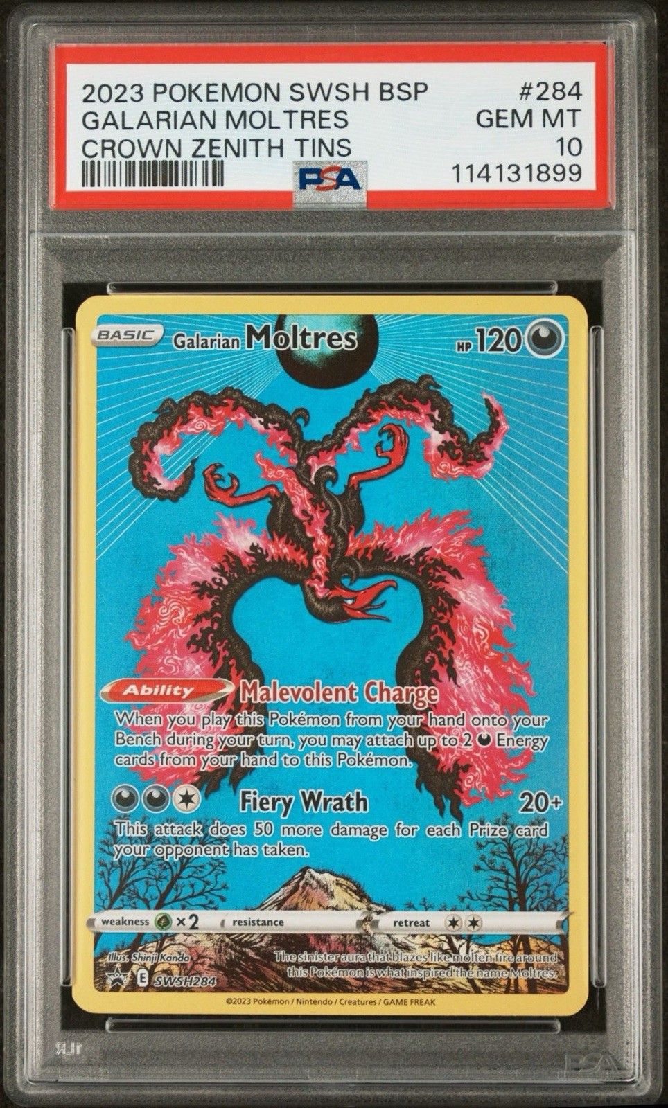 Galarian Moltres SWSH284 SWSH: Sword & Shield Promo Cards Holo PSA 10 Galarian Moltres SWSH284 SWSH: Sword & Shield Promo Cards Holo PSA 10
