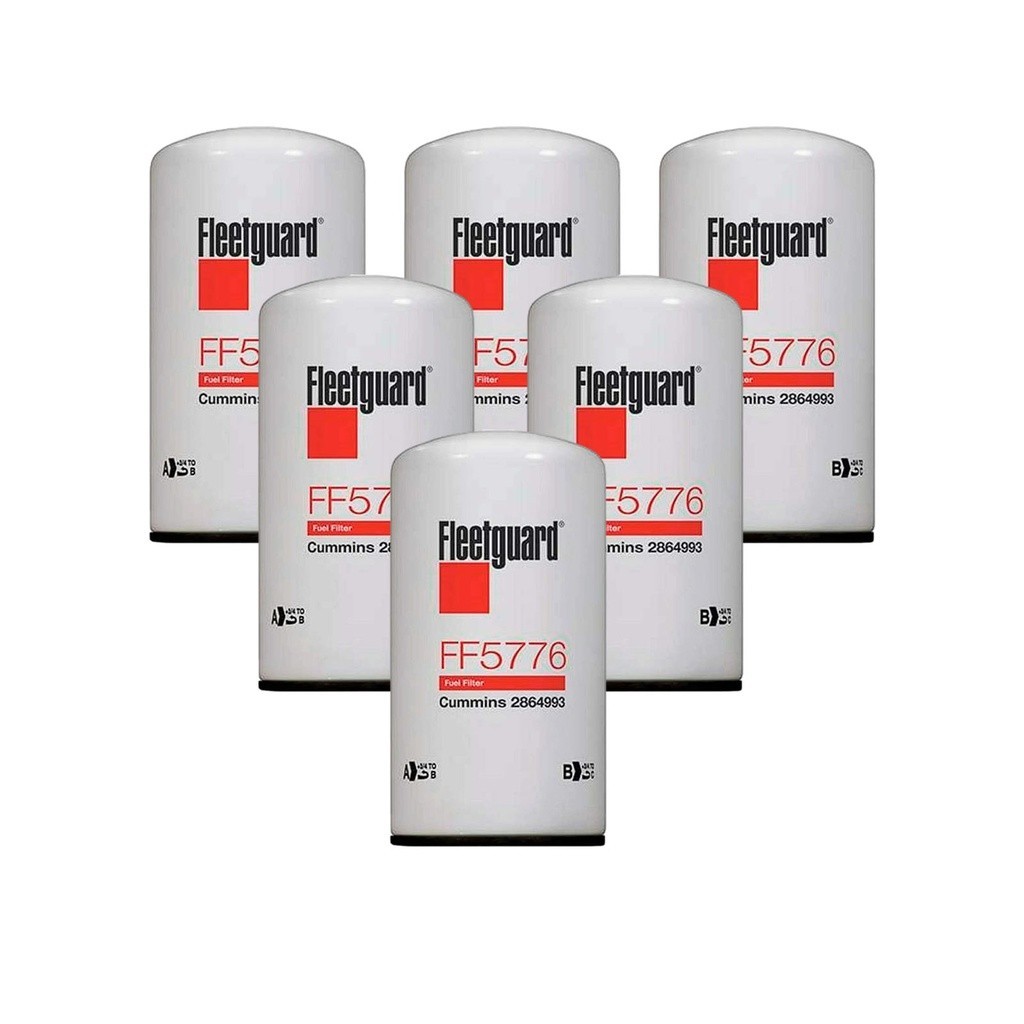 (6 Pcs) FF5776 Fleetguard Fuel Filter ISX Cummins 2893612, BF9885, P555776, (6 Pcs) FF5776 Fleetguard Fuel Filter ISX Cummins 2893612, BF9885, P555776,