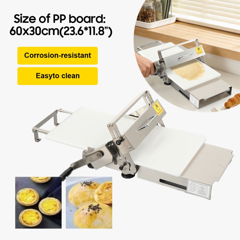 Manual Pastry Dough Sheeter Dough Roller Croissant Dough Press Machine
