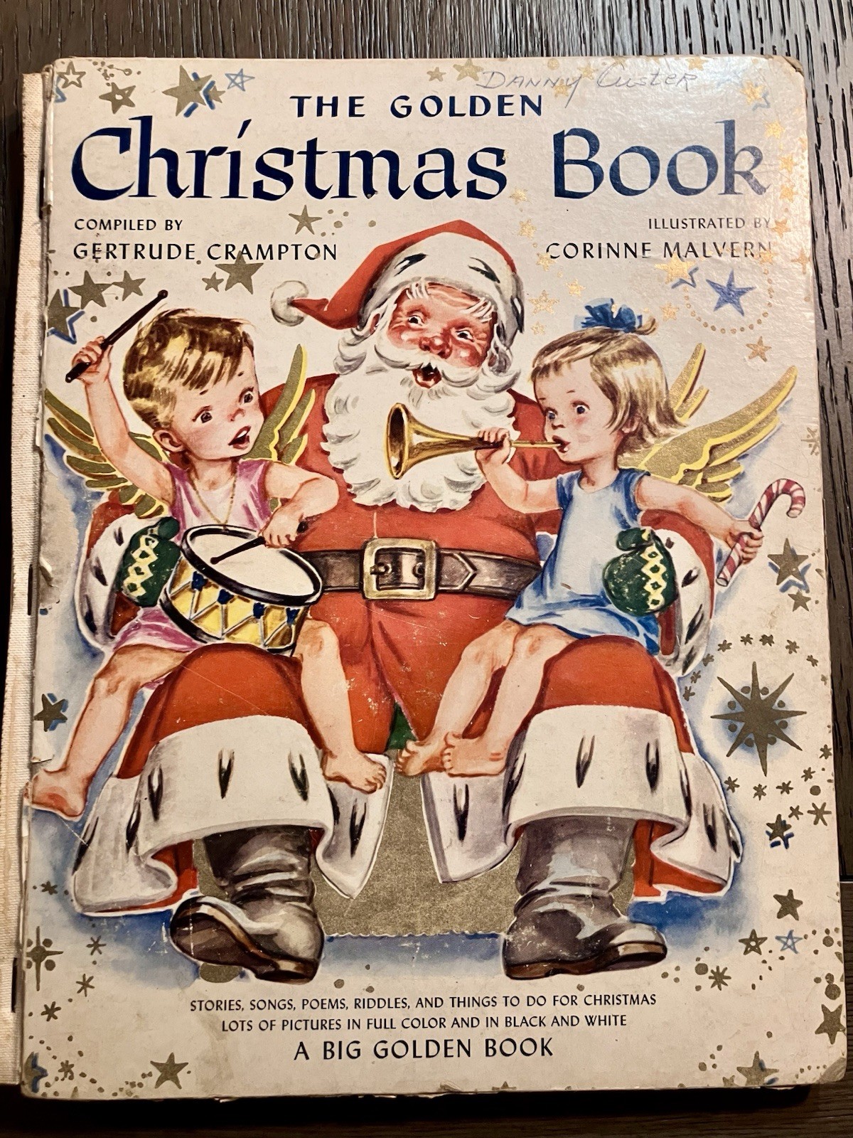 Vintage 1947 The Golden Christmas Book BIG with working Pop-Up Christmas Tree
