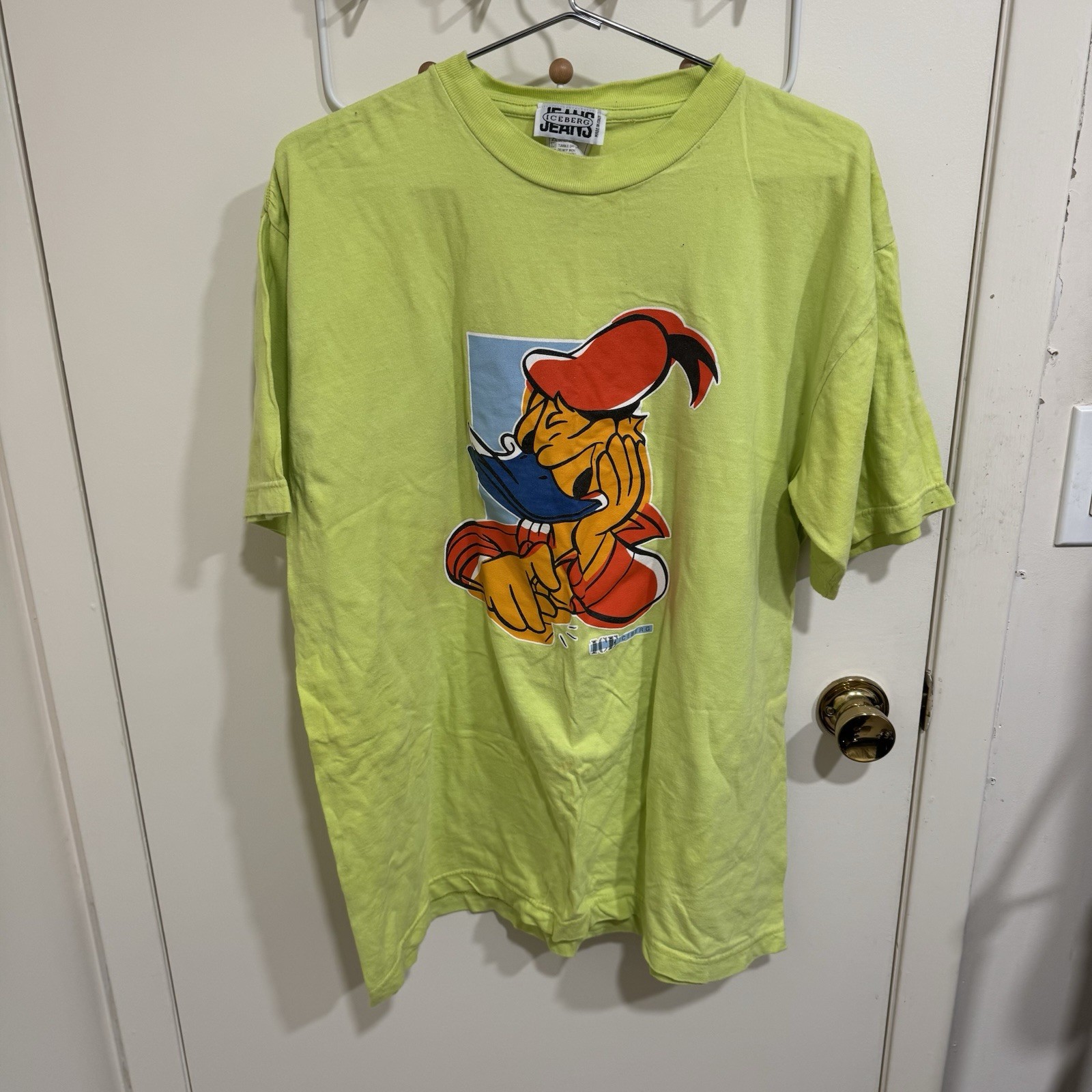 Vintage Iceberg Donald Duck Graphic T-Shirt Men\'s Size XXL 2XL Made in USA