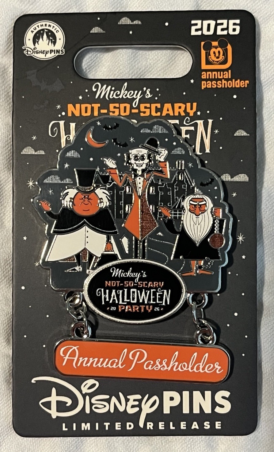 2026 Disney Mickey’s Not So Scary Halloween Party LR Passholder Pin - NEW 2026 Disney Mickey’s Not So Scary Halloween Party LR Passholder Pin - NEW