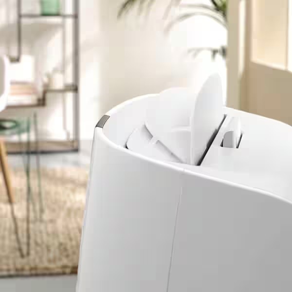 White - DeLonghi 3-in-1 Pinguino UV-Carelight Portable Air Conditioner, 8,600