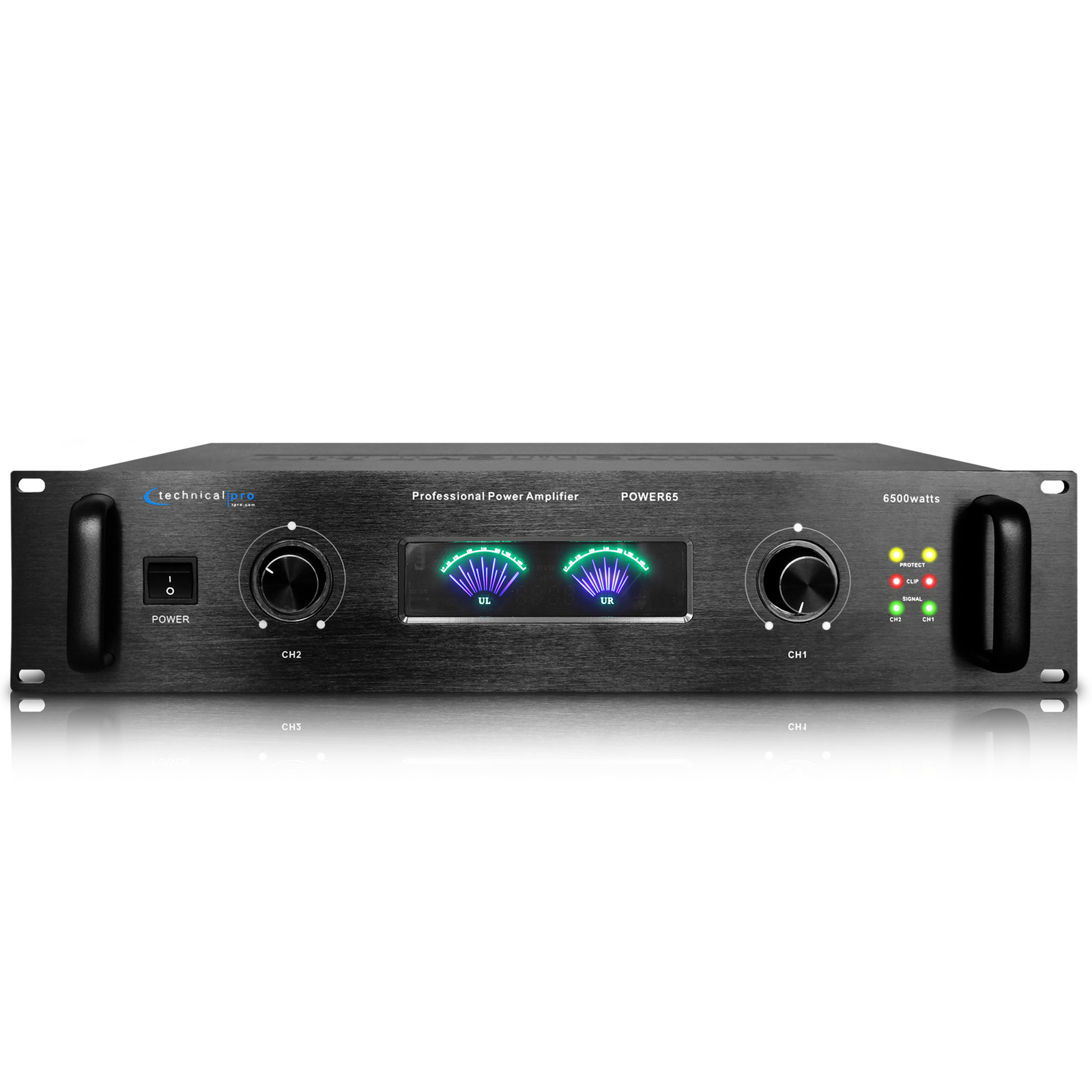 Technical Pro 6000 Watt 2-Channel Stereo Power Amplifier for Home Speaker System Technical Pro 6000 Watt 2-Channel Stereo Power Amplifier for Home Speaker System